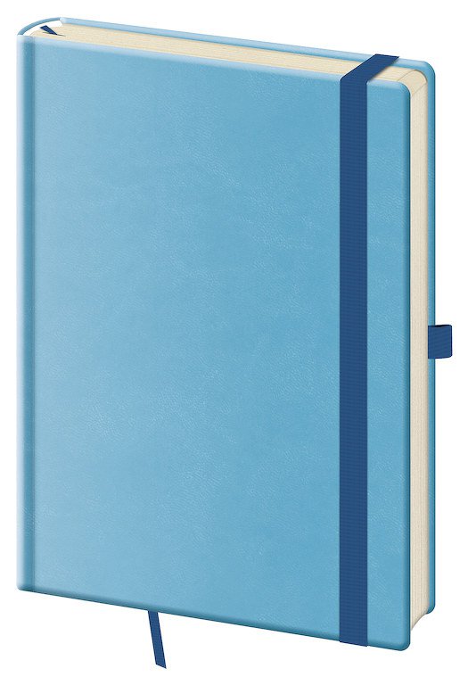 Linkovaný zápisník Print Pop L Light blue