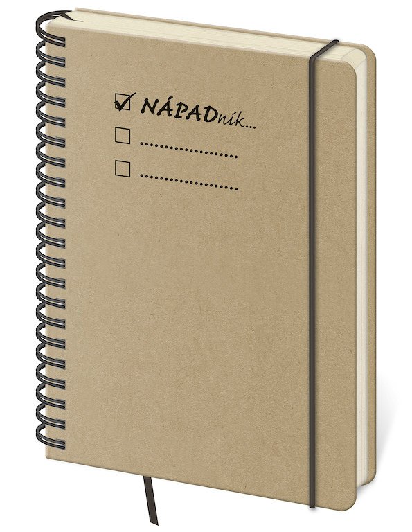 Notizbücher - Notizbuch Twin punkraster L Nápadník braun