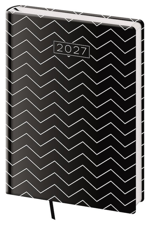 PRINT CLASSIC (matná koženka) - Týdenní diář A5 Vario Lyra Edgy
