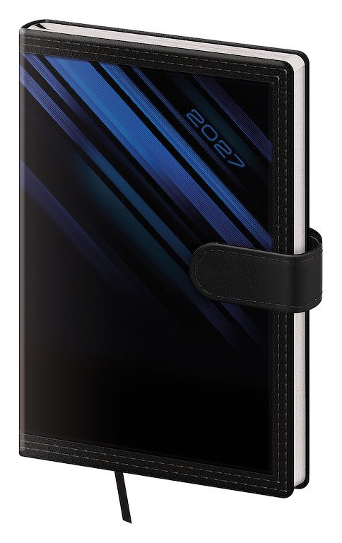 Kapesní diář A6 Tone s magnetem modrý