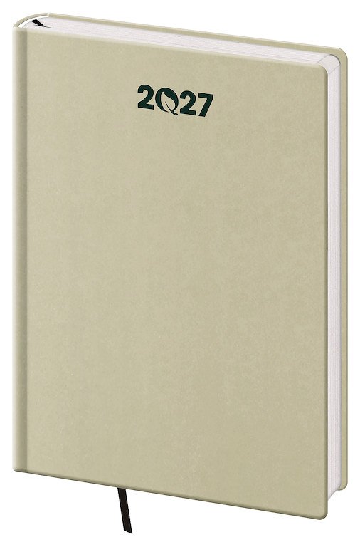 PRINT CLASSIC (matná koženka) - Týdenní diář A5 ECO Kiwi