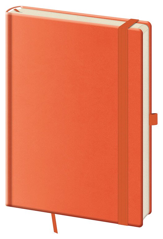 Linkovaný zápisník Print Pop L Orange
