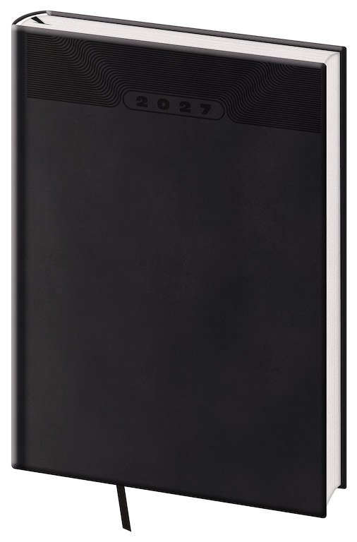 PRINT CLASSIC (matná koženka) - Denní diář A4 Print Classic černý
