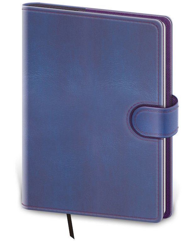 Zápisníky Black +, Double + - Tečkovaný zápisník Flip L Double Violet (čtverečkovaný)