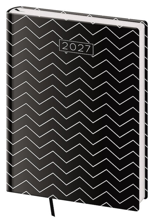 PRINT CLASSIC (matná koženka) - Denní diář B6 Vario Lyra Edgy