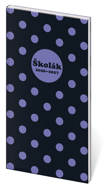 Diáře 2027, plánovací diáře - Diář Školák Cute Bow 2026/27 - české kalendárium