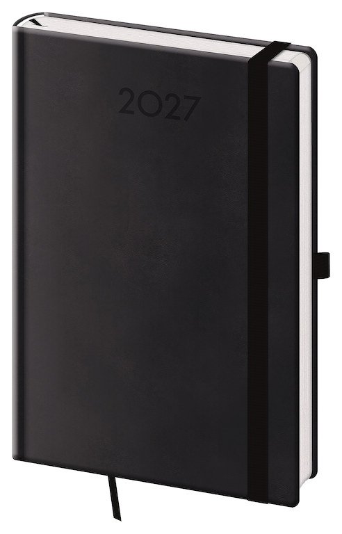 Diáře 2027, plánovací diáře - Týdenní diář A5 Print Plus černý