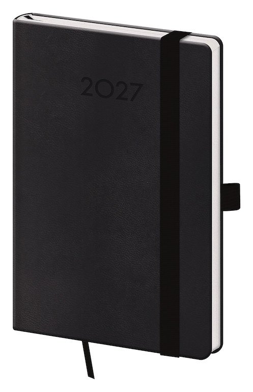 Diáře 2027, plánovací diáře - Kapesní diář A6 Print Plus černý