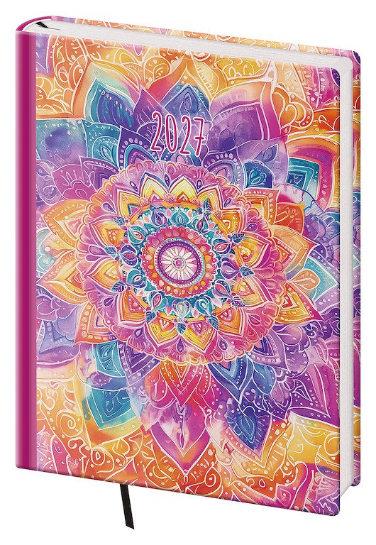 PRINT CLASSIC (matná koženka) - Diář denní B6 Vario Lyra Rosette
